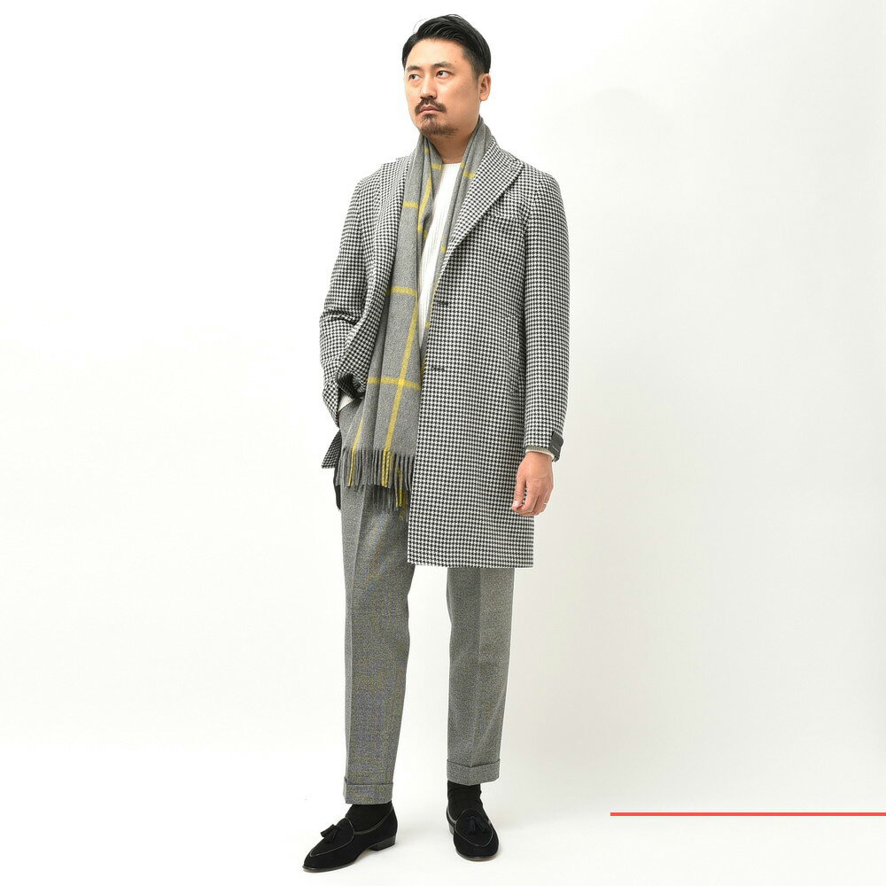 新作からSALEアイテム等お得な商品満載 ハウンドトゥース モッズコート フーデッドコート TAGLIATORE - モッズコート