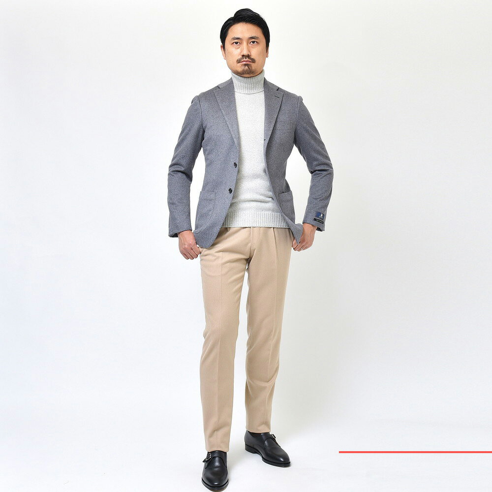 guji(グジ)カシミアフランネルソリッド3Bジャケット(MADE BY guji(グジ)カシミアフランネルソリッド3Bジャケット(MADE BY