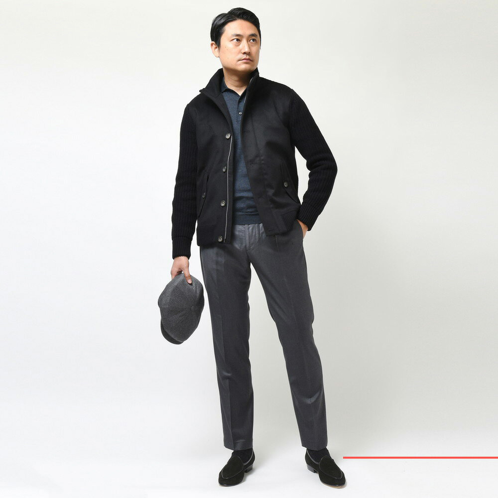 HERNO(ヘルノ)ウールカシミアフランネル×フィッシャーマン HERNO(ヘルノ)ウールカシミアフランネル×フィッシャーマン