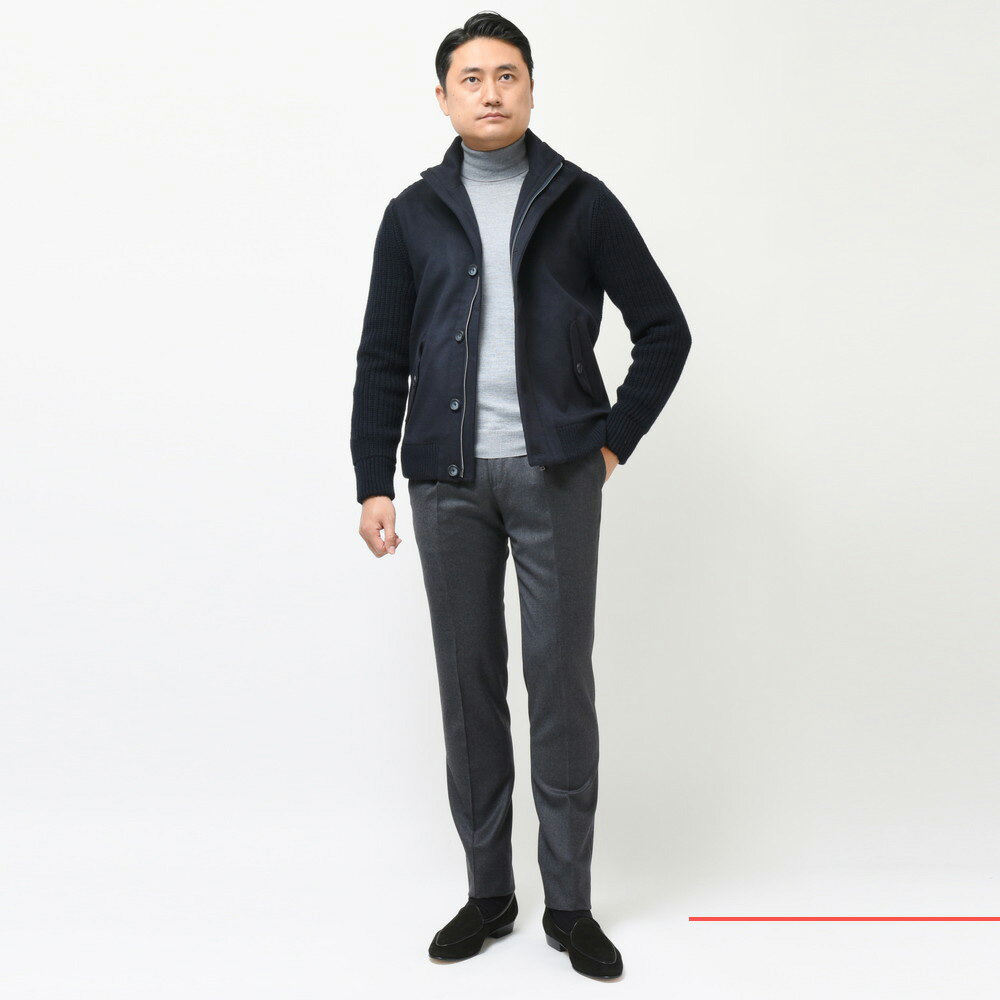 HERNO(ヘルノ)ウールカシミアフランネル×フィッシャーマン HERNO(ヘルノ)ウールカシミアフランネル×フィッシャーマン