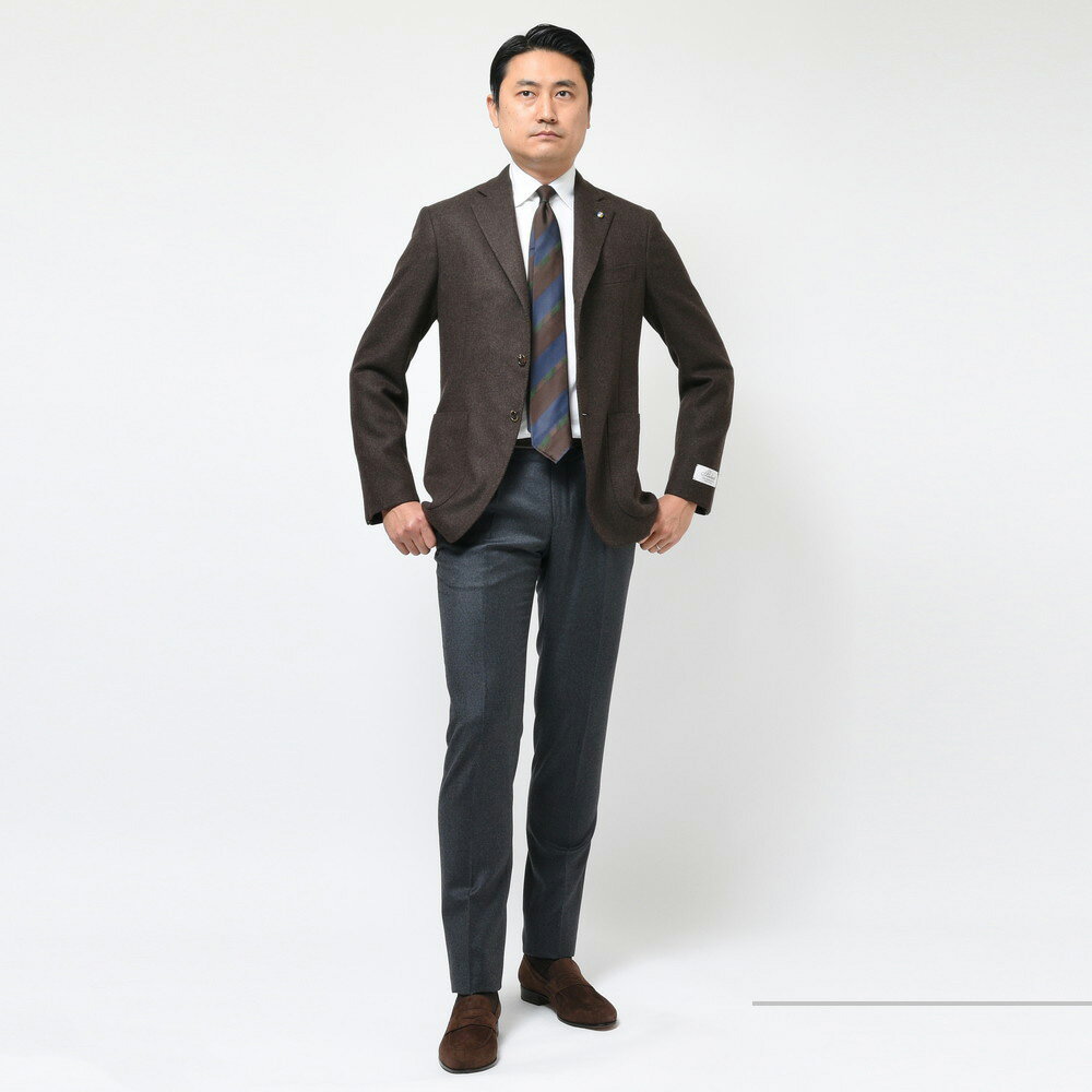 Belvest(ベルベスト)カシミアライトツィード3Bジャケット Belvest(ベルベスト)カシミアライトツィード3Bジャケット