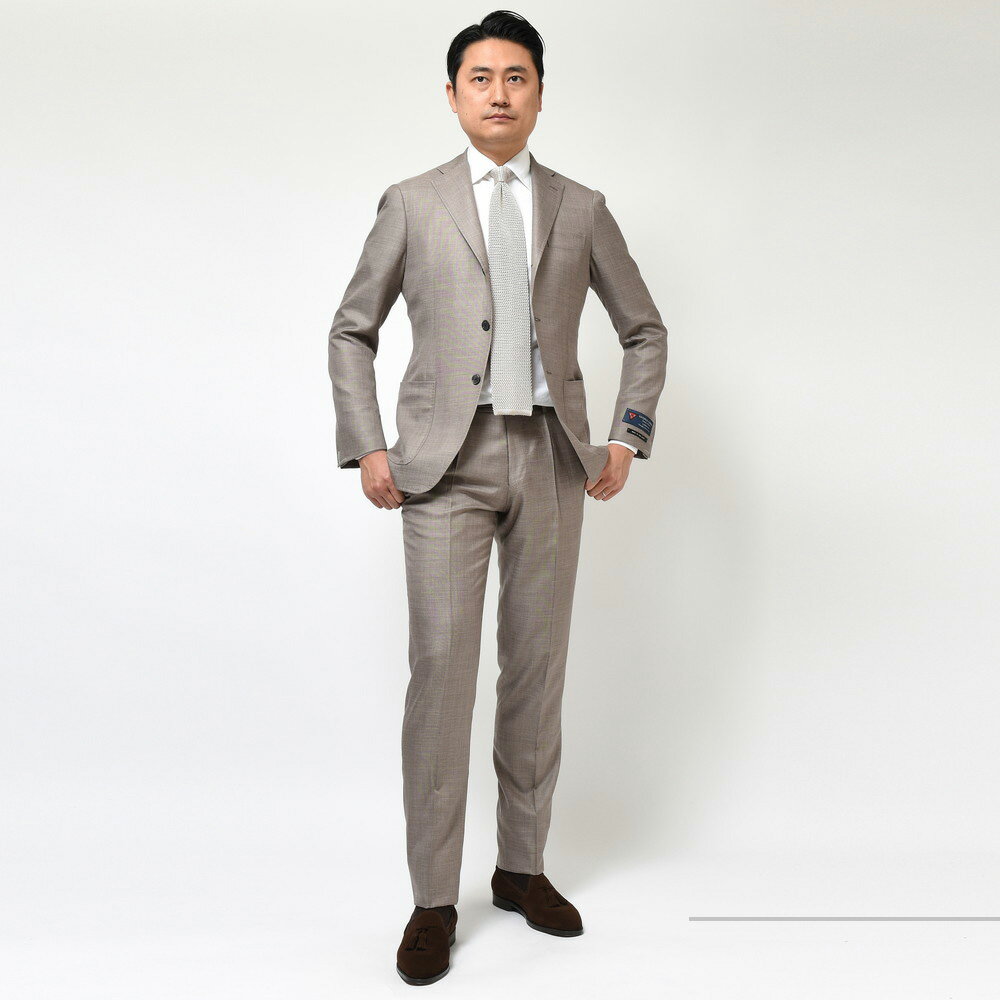 guji(グジ)SUPER160'sウールシルクリネンシャークスキン3B guji(グジ)SUPER160'sウールシルクリネンシャークスキン3B