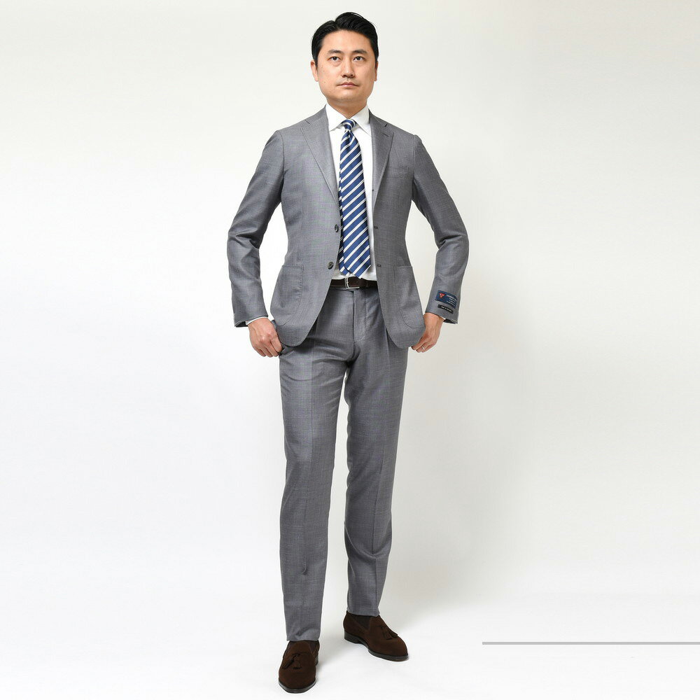 guji(グジ)SUPER160'sウールシルクリネンシャークスキン3B guji(グジ)SUPER160'sウールシルクリネンシャークスキン3B