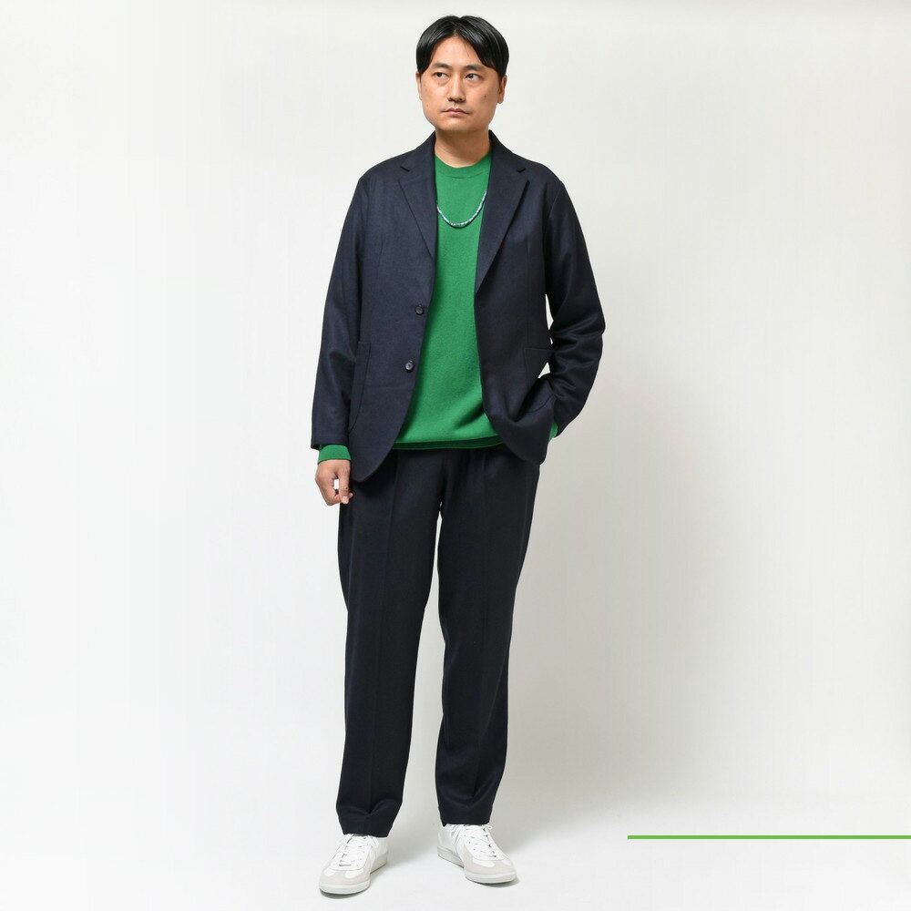 moncao(モンサオ)ウールナイロンフランネル2Bジャケット moncao(モンサオ)ウールナイロンフランネル2Bジャケット