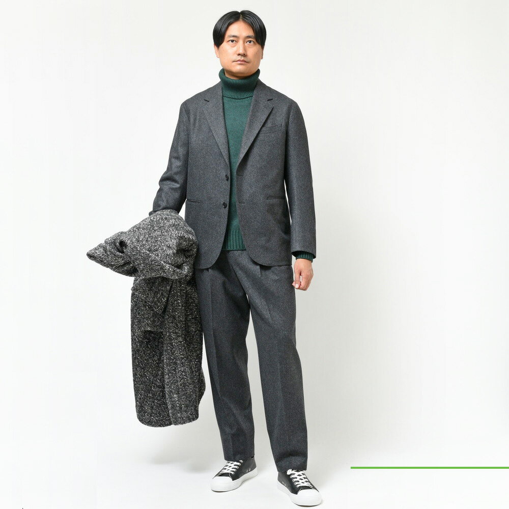 HEUGN（ユーゲン）Steve 2B FLANNEL ウールフランネル2Bジャケット 