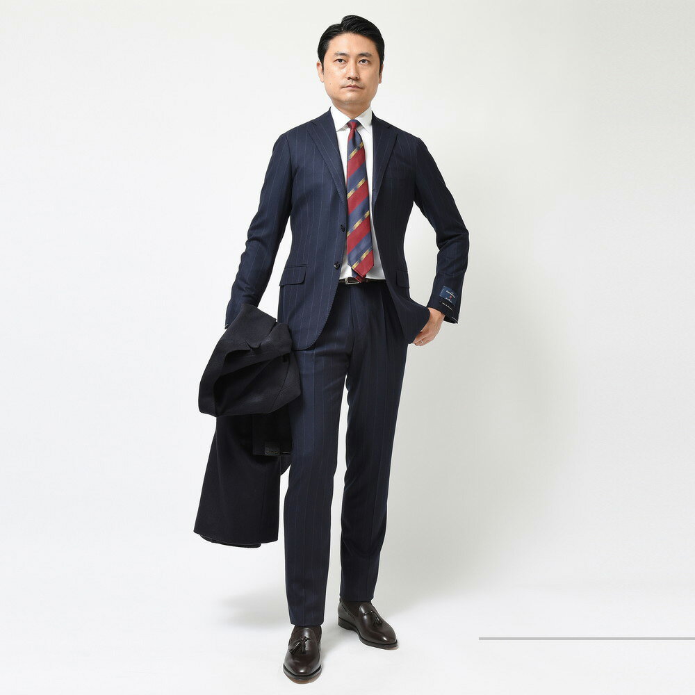guji(グジ)15milmil15 ウールチョークストライプ3B1プリーツ guji(グジ)15milmil15 ウールチョークストライプ3B1プリーツ