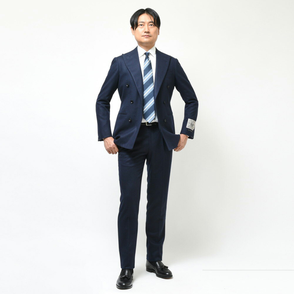 guji(グジ)ウールフランネル6B1プリーツダブルスーツ(MADE BY guji(グジ)ウールフランネル6B1プリーツダブルスーツ(MADE BY