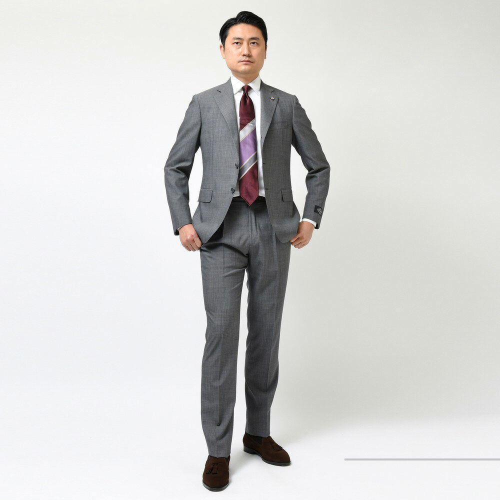 Belvest(ベルベスト)SUPER120'sウールピンヘッド3B1プリーツ Belvest(ベルベスト)SUPER120'sウールピンヘッド3B1プリーツ