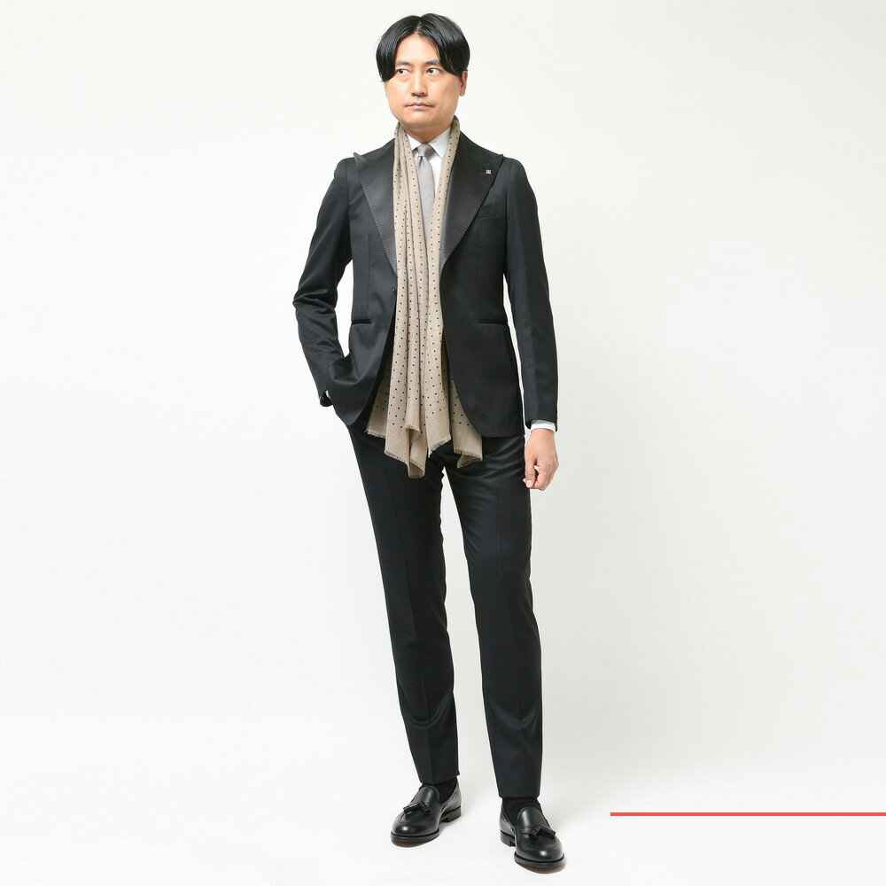 TAGLIATORE(タリアトーレ)ウールツイル1Bタキシードスーツ S TAGLIATORE(タリアトーレ)ウールツイル1Bタキシードスーツ S