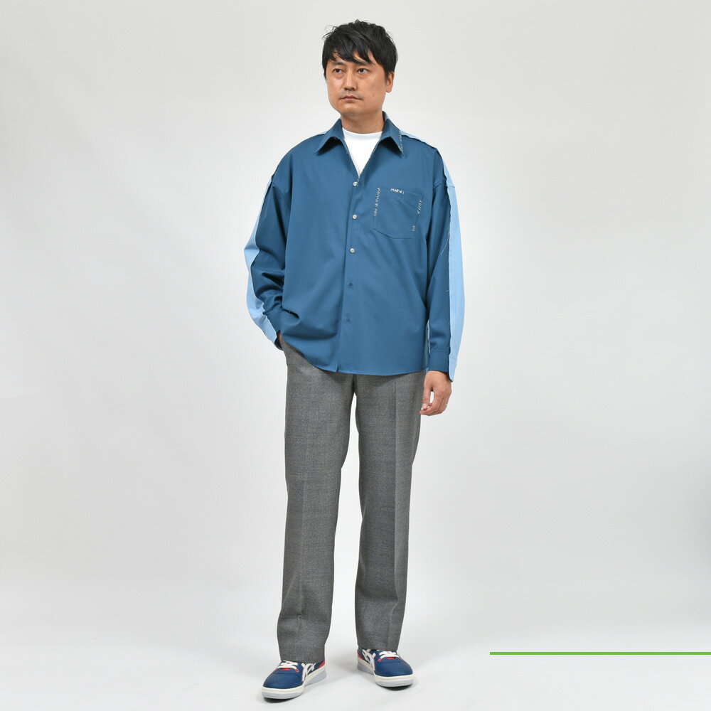 MARNI(マルニ)ポリエステルウールトロピカルバイカラーシャツ MARNI(マルニ)ポリエステルウールトロピカルバイカラーシャツ