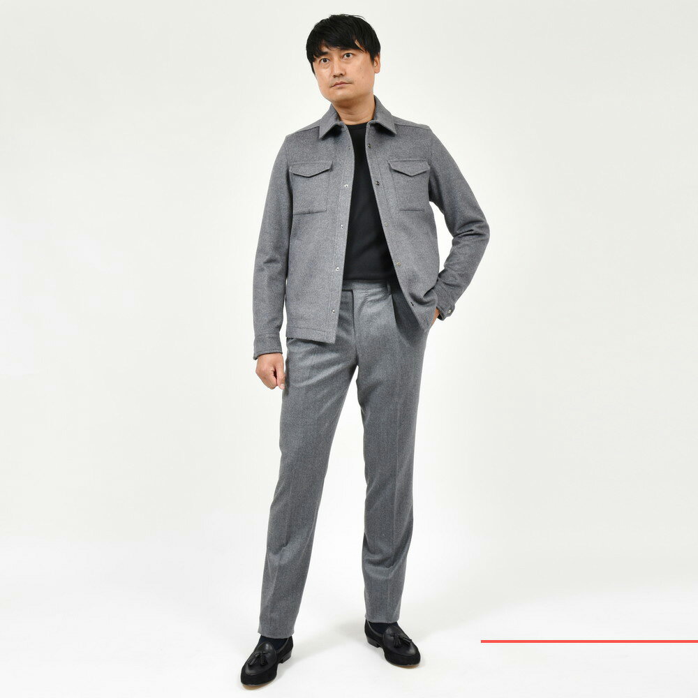 HERNO(ヘルノ)ウールカシミアフランネルシャツブルゾン HERNO(ヘルノ)ウールカシミアフランネルシャツブルゾン