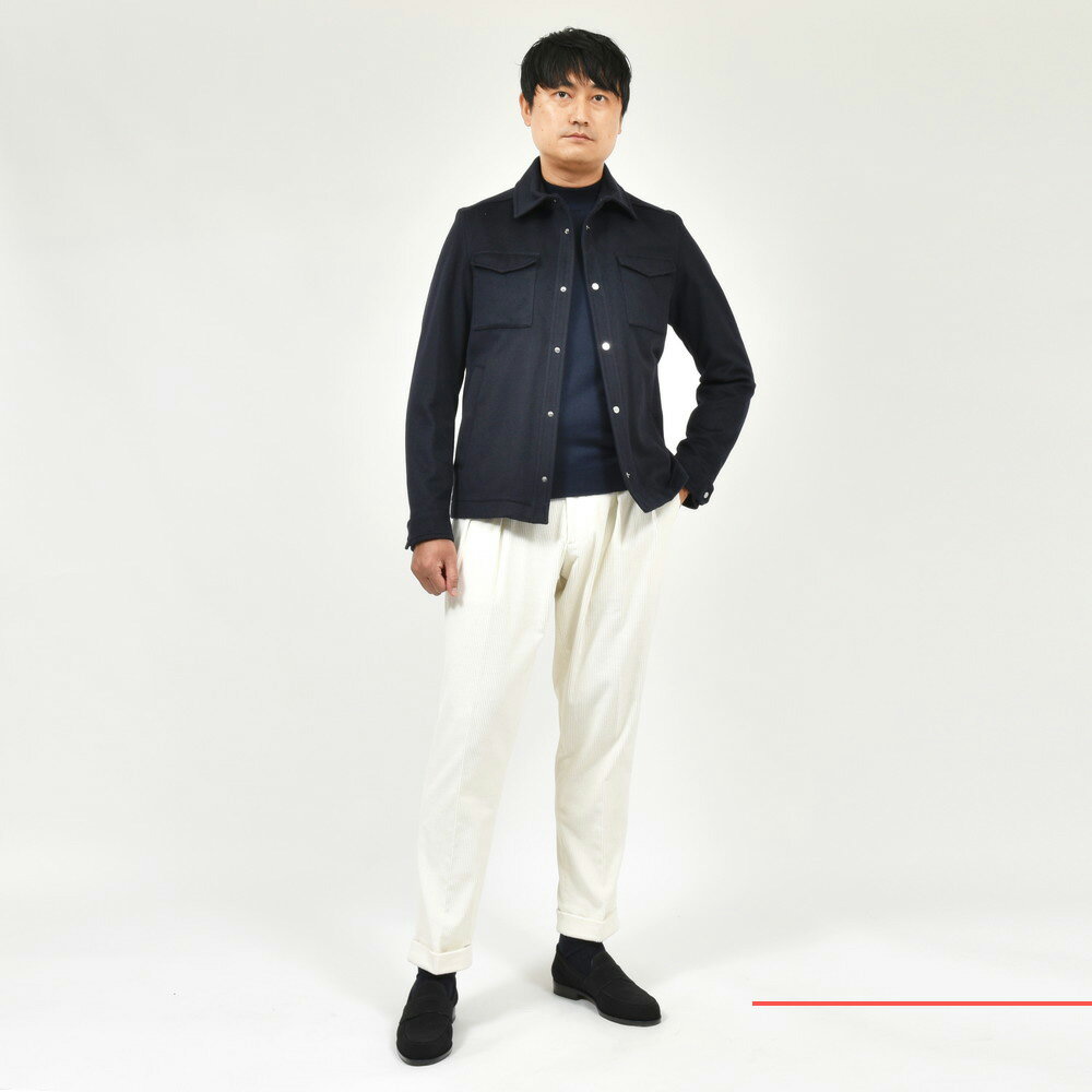 HERNO(ヘルノ)ウールカシミアフランネルシャツブルゾン HERNO(ヘルノ)ウールカシミアフランネルシャツブルゾン