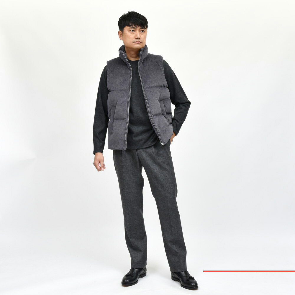 HERNO(ヘルノ)コットンカシミアコーデュロイダウンベスト HERNO(ヘルノ)コットンカシミアコーデュロイダウンベスト