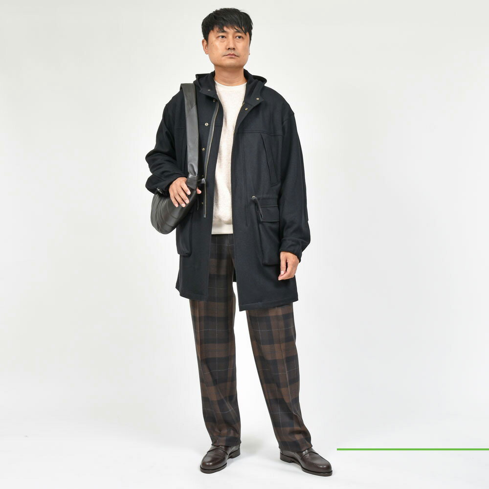 moncao(モンサオ)ウールジャージモッズパーカ M021350 moncao(モンサオ)ウールジャージモッズパーカ M021350