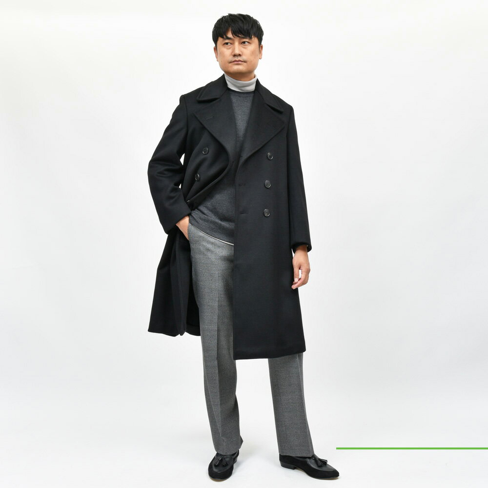 HEUGN(ユーゲン)EDWARS ウールメルトンダブルコート COAT067 HEUGN(ユーゲン)EDWARS ウールメルトンダブルコート COAT067