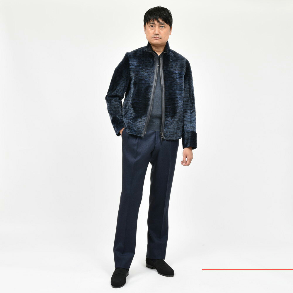 ALTACRUNA(アルタクルーナ)ムートンレザースタンドカラー ALTACRUNA(アルタクルーナ)ムートンレザースタンドカラー