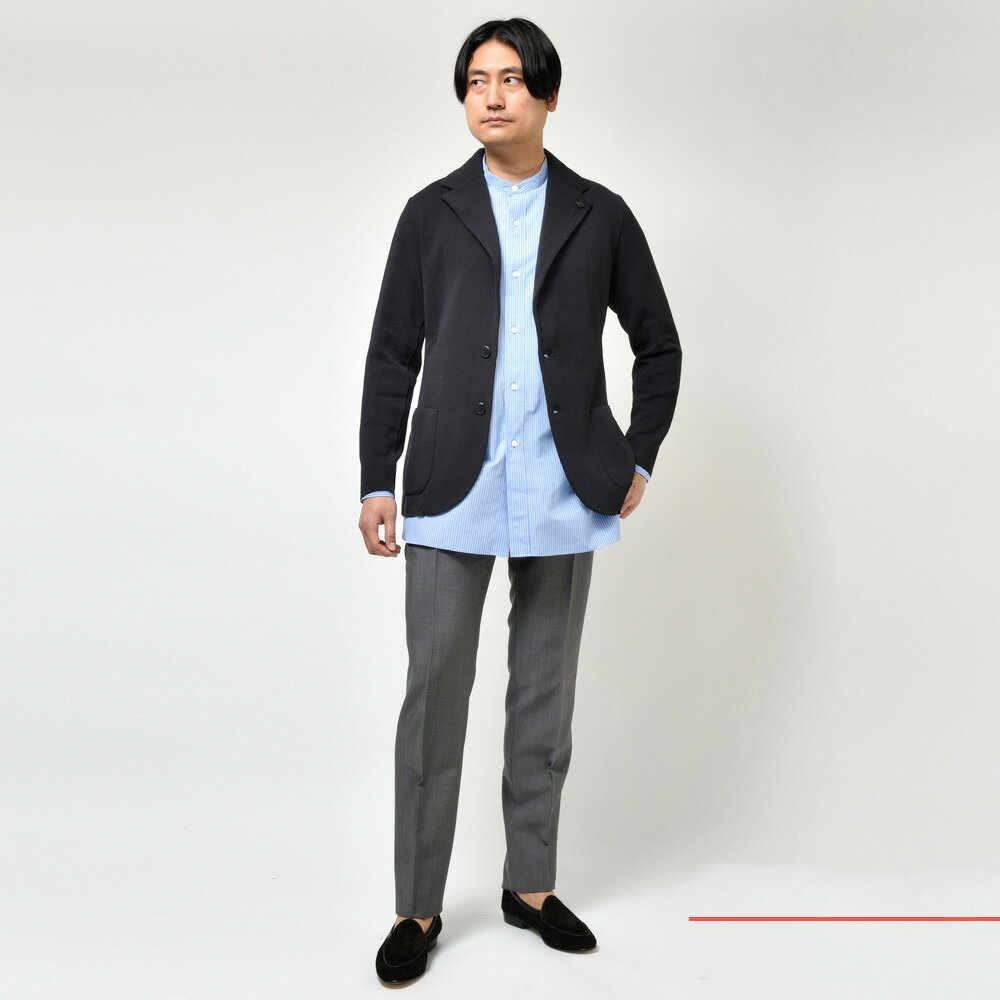 LARDINI(ラルディーニ)コットンミラノリブニットジャケット LARDINI(ラルディーニ)コットンミラノリブニットジャケット