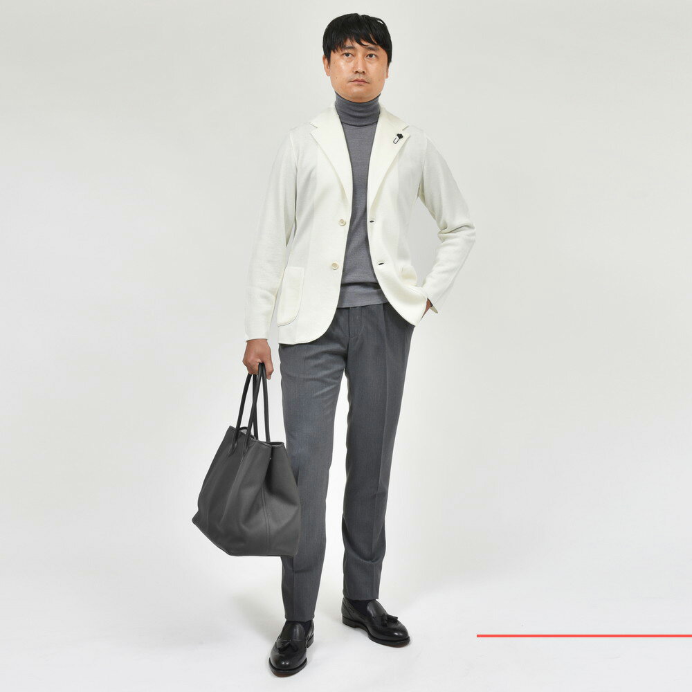 LARDINI(ラルディーニ)ウールミラノリブニットジャケット LARDINI(ラルディーニ)ウールミラノリブニットジャケット