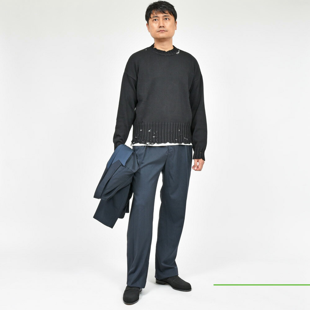 MARNI(マルニ)コットンダメージクルーネックニット GCMG0210A0 MARNI(マルニ)コットンダメージクルーネックニット GCMG0210A0
