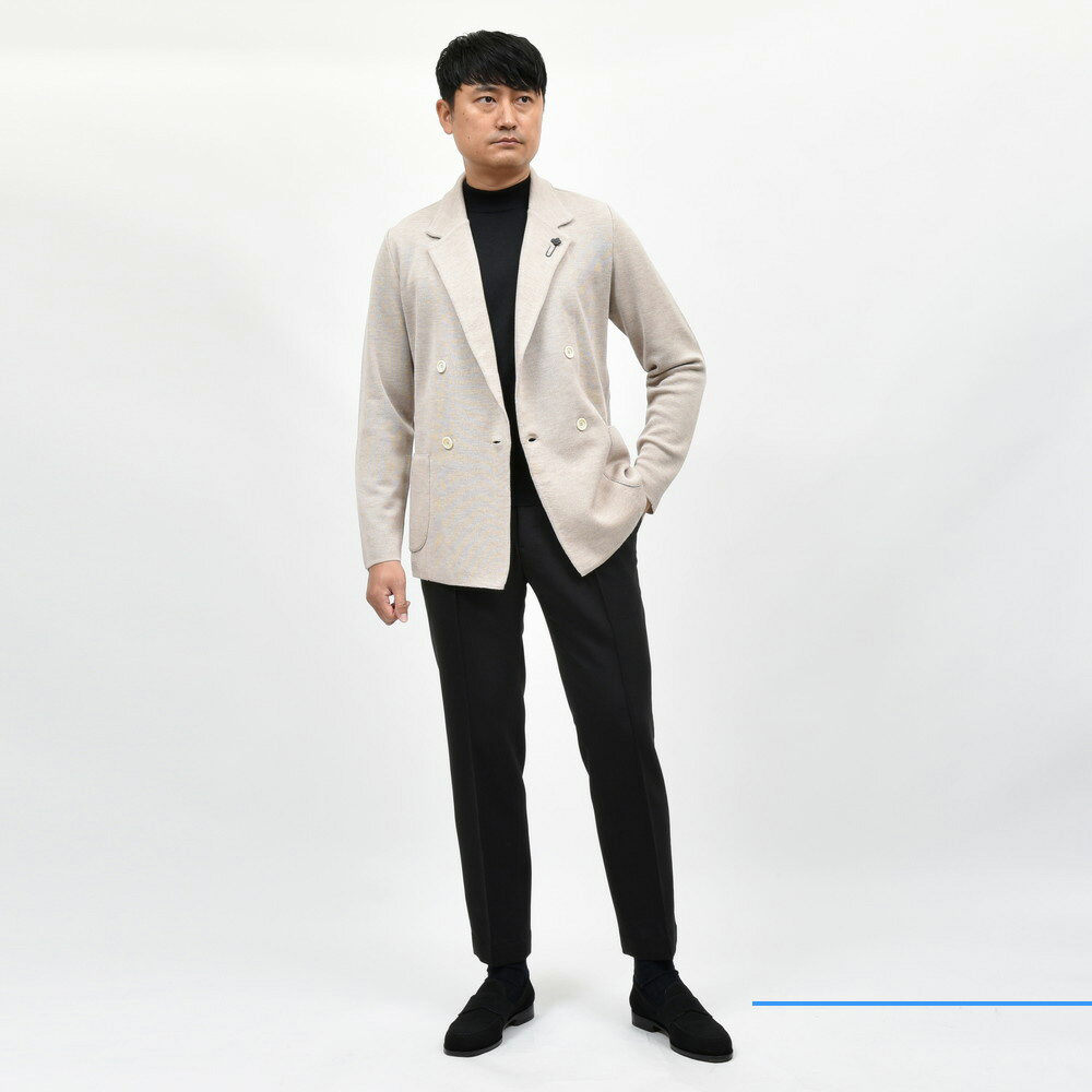 LARDINI(ラルディーニ)ウールミラノリブダブルニット LARDINI(ラルディーニ)ウールミラノリブダブルニット