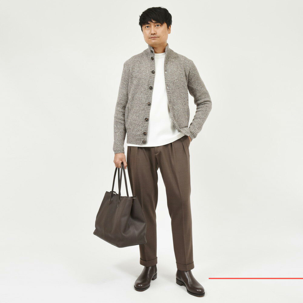 ZANONE(ザノーネ)ウールメランジスタンドカラーニット ZANONE(ザノーネ)ウールメランジスタンドカラーニット