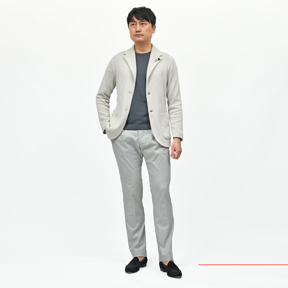 LARDINI(ラルディーニ)オーガニックコットンミラノリブニット LARDINI(ラルディーニ)オーガニックコットンミラノリブニット
