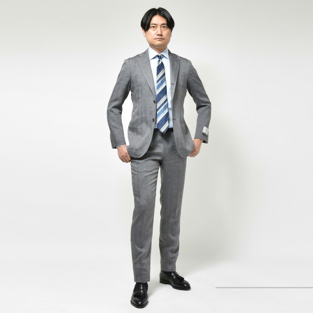guji(グジ)リネンウールヘリンボーン3Bジャケット(MADE BY guji(グジ)リネンウールヘリンボーン3Bジャケット(MADE BY