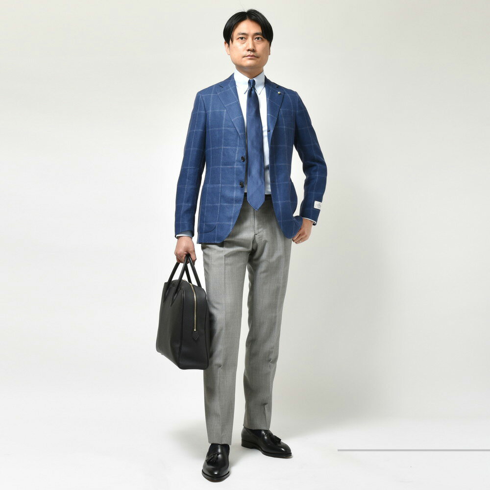 Belvest(ベルベスト)リネンウールヘリンボーンオーバーペーン Belvest(ベルベスト)リネンウールヘリンボーンオーバーペーン