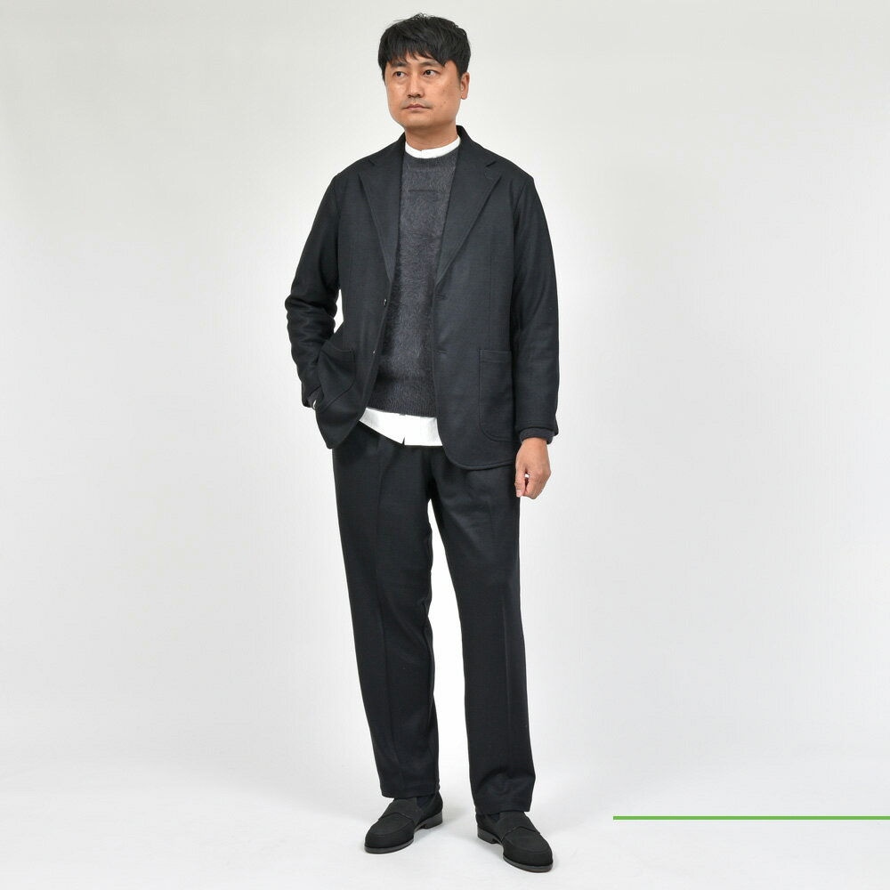 moncao(モンサオ)ウールジャージ2Bジャケット M021342 moncao(モンサオ)ウールジャージ2Bジャケット M021342