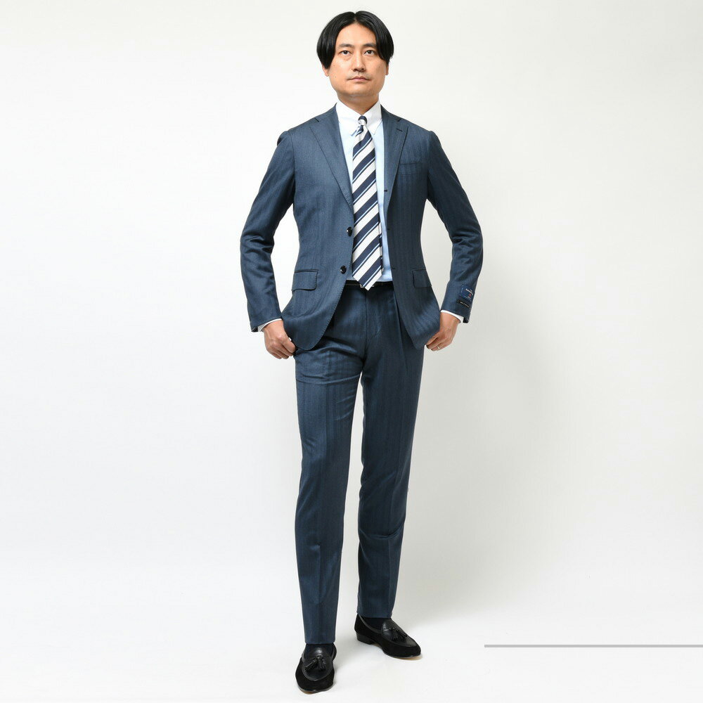 guji(グジ)TROFEOトロフェオ ウールヘリンボーン3B1プリーツ guji(グジ)TROFEOトロフェオ ウールヘリンボーン3B1プリーツ