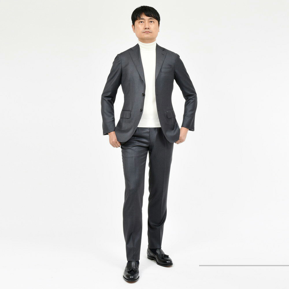 guji(グジ)SUPER130'sウール3B1プリーツスーツ (MADE BY RING guji(グジ)SUPER130'sウール3B1プリーツスーツ (MADE BY RING
