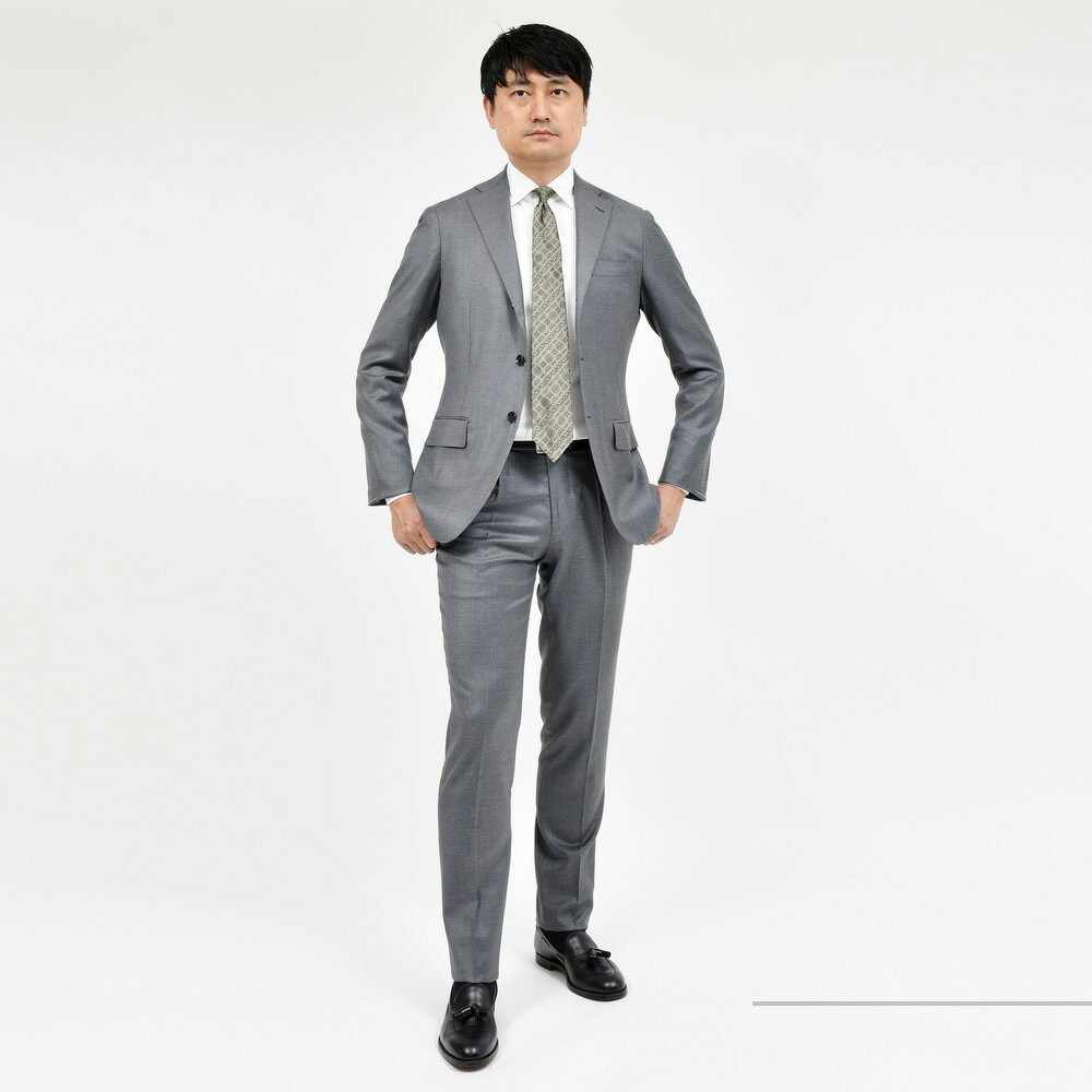 guji(グジ)SUPER130'sウール3B1プリーツスーツ (MADE BY RING guji(グジ)SUPER130'sウール3B1プリーツスーツ (MADE BY RING