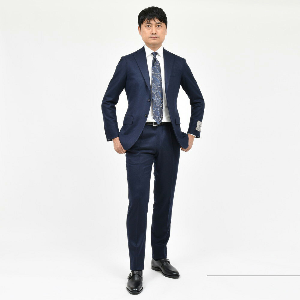 guji(グジ)ウールカシミアフランネル3B1プリーツスーツ (MADE guji(グジ)ウールカシミアフランネル3B1プリーツスーツ (MADE