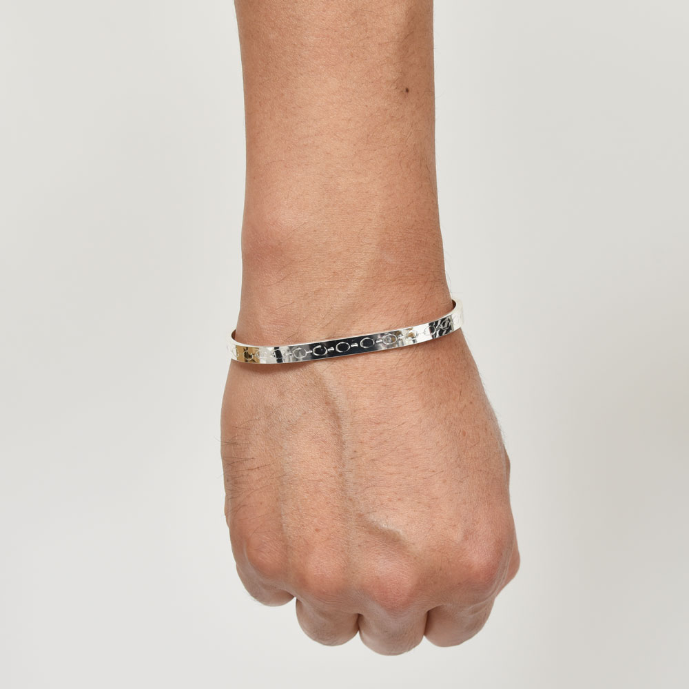 Samuel Gassmann（サミュエル ガスマン）スターリングシルバーバングル CHAIN BANGLE 19441403172