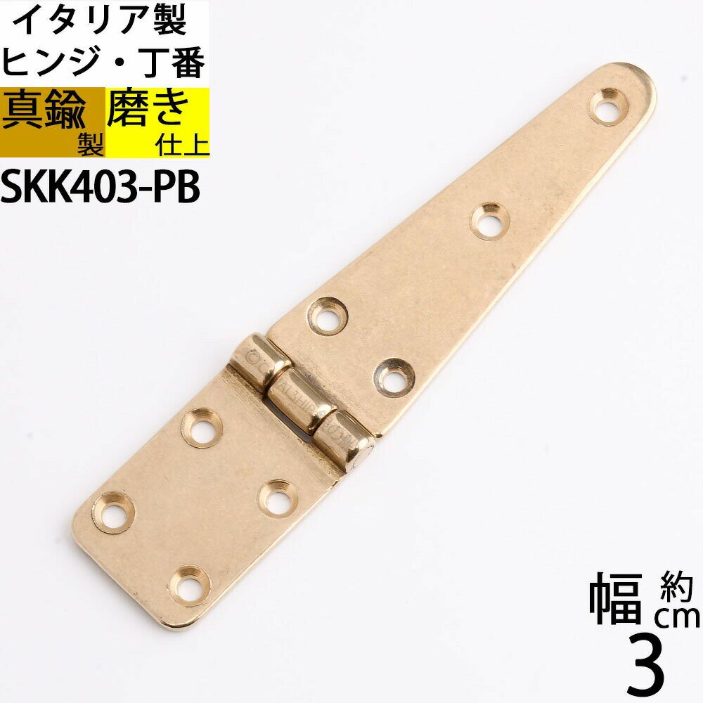 真鍮 船舶艤装金物 船具 蝶板 ちょうばん ヒンジ 家具金物イタリア製 磨き仕上 金色 ゴールド (ヒンジ 32x145 8H)(SKK403-PB)【RCP】【asu】