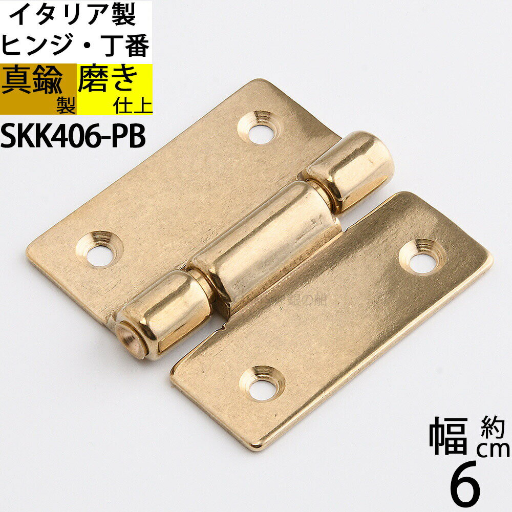 Rakuten - 真鍮 船舶艤装金物 船具 蝶板 ちょうばん ヒンジ 家具金物イタリア製 磨き仕上 金色 ゴールド (ヒンジ 60x60 4H)(SKK406-PB)【RCP】【asu】