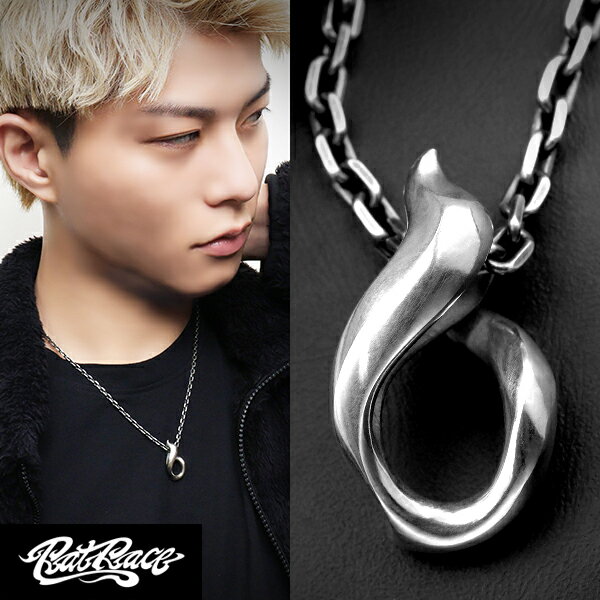 RAT RACE ラットレース チップ オブ 怪火 フレア トップ シルバー ネックレス チェーン付 メンズ ペン..