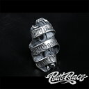 RAT RACE ラットレース R.A.W メッセージオンザフロウリング シルバーリング 7〜30号 リボン リング 指輪 メンズ 水面 波紋 水 和柄 シルバ...