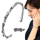 Ravish Rucy ラヴィッシュルーシー アイビー ナロー バングル Sサイズ シルバー 唐草 アラベスク 植物 レディースバングル ブレスレット レディース 女性 彼女 娘 妻 誕生日 記念日 プレゼント 人気 おしゃれ