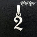 RAT RACE ラットレース R.A.W ナンバートップ 2 数字 ペンダントトップ チェーンなし Sサイズ ナンバー トップ ヘッド ネックレストップ シル...