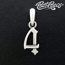RAT RACE ラットレース R.A.W ナンバートップ 4 数字 ペンダントトップ チェーンなし Sサイズ ナンバー トップ ヘッド ネックレストップ シル...