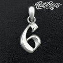 RAT RACE ラットレース R.A.W ナンバートップ 6 数字 ペンダントトップ チェーンなし ナンバー トップ ヘッド ネックレストップ 六 シルバー ...