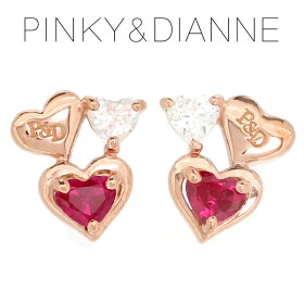 PINKY&DIANNE/ピンキー&ダイアン ハート シルバー レディース ピアス ピンク ピンキーアンドダイアン