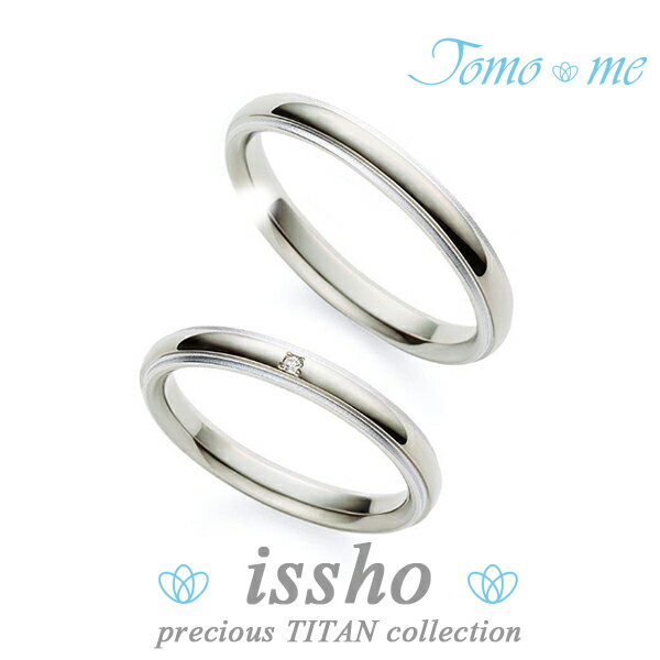 結婚指輪 刻印無料 ペアリング Tomo me-トモミ- プレシャスチタンコレクション チタン プラチナ ダイヤモンド マリッジリング レディース5号〜15号 ...