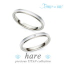 結婚指輪 刻印無料 ペアリング Tomo me-トモミ- プレシャスチタンコレクション チタン プラチナ ダイヤモンド マリッジリング レディース5号〜15号 ...