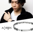 AMEN アメン アンカー プレート ブラック ジョイント サージカルステンレス ブレスレット 18.5〜21.5cm ブランド ステンレス 大きいサイズ 錨 ...