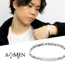 AMEN アメン プレート ダイヤモンド メタルバンド サージカルステンレス ブレスレット 19.5〜22cm ブランド ステンレス 大きいサイズ 中折れ式 中...