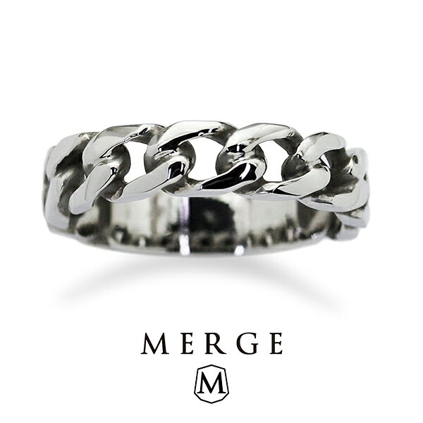 MERGE マージ ステンレス 喜平チェーン リング 15〜23号 ステンレスリング 金属アレルギーフリー 指輪 メンズリング 喜平 きへい チェーン チェーンリング 男性 彼氏 夫 ブランド ギフト 人気 おしゃれ きれい 上品 大人 普段使い