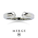 MERGE マージ ステンレス プレーン ライン フォークリング 15〜23号 リング ステンレスリング 金属アレルギーフリー 指輪 メンズリング オープンリン...