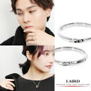 LAIRD レアド 天然 ダイヤモンド スリット ステンレス ペアリング 7〜21号 サージカルステンレス 金属アレルギーフリー ペア リング 指輪 シンプル ...
